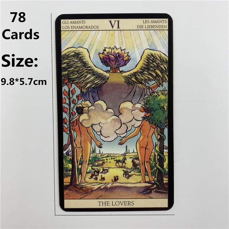 Metal Box Gilded Edition Back  - Tarot Cards Deck With Guidebook ulasan dan harga