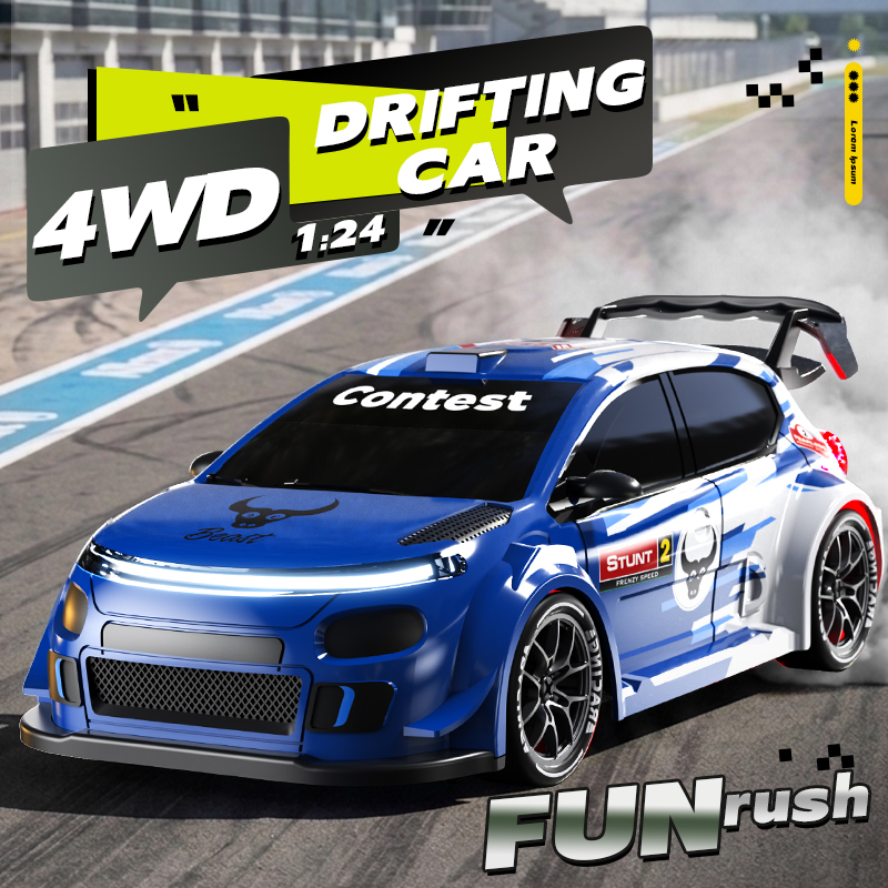 1:24 Scale 4WD Drift RC Car 2. - Rc Drift Car 1 24 Scale 4Wd ulasan dan harga