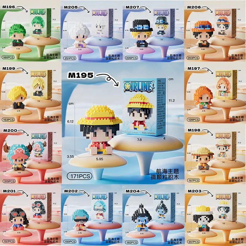 ONE PIECE 3D Anime Model Sun G - Building Blocks ulasan dan harga