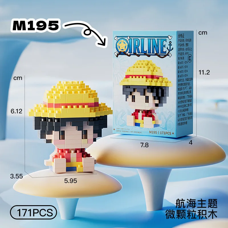 ONE PIECE 3D Anime Model Sun G - Building Blocks ulasan dan harga