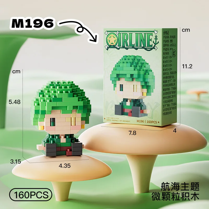ONE PIECE 3D Anime Model Sun G - Building Blocks ulasan dan harga